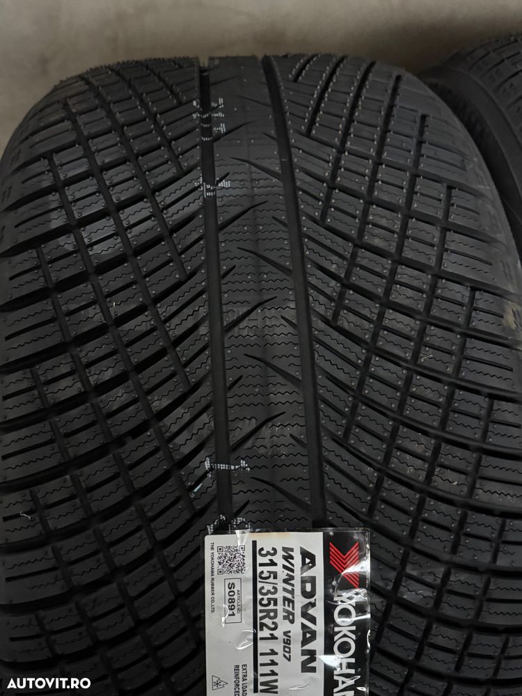 Vând set anvelope 275/40/21-315/35/21 Yokohama de iarnă noi - 5