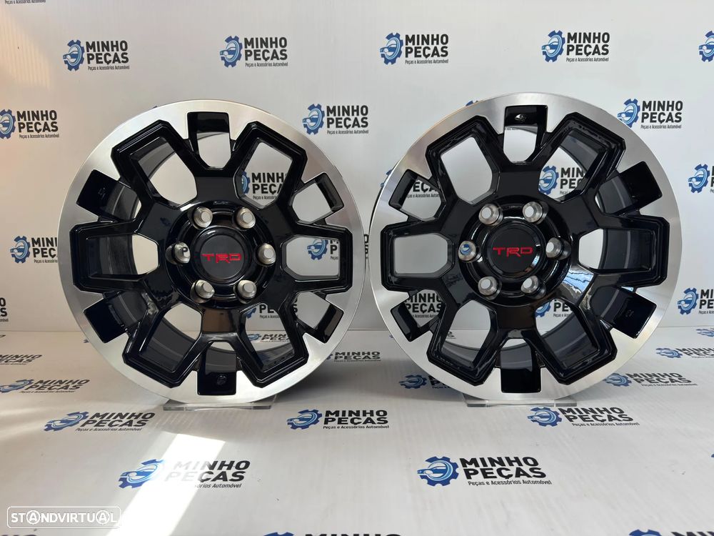 Jantes Look TRD 4x4 em 17 (6x139.7) preto polido - 1