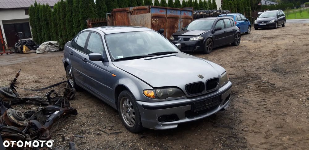 bmw e46 01- silnik 318i n47 dzwi maska klapa tył zderzak błotniki LAK SILBERGRAU METALIC - 2