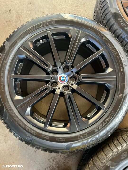 vând set jante originale BMW X5,X6 model G05,G06 pe 20” cu anvelope noi - 3