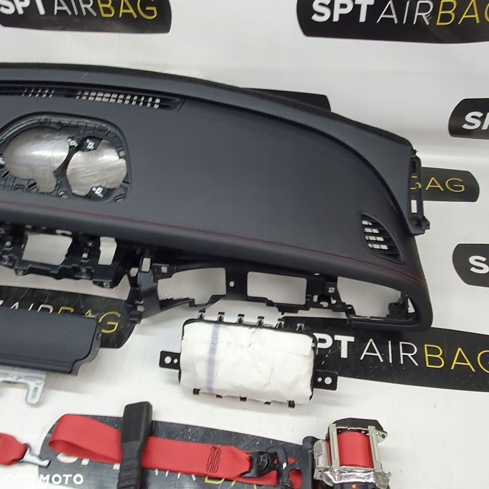 KIA STINGER DESKA ROZDZIELCZA KONSOLA KOKPIT PULPIT PODUSZKI AIRBAG AIR BAG PASY KIT SET - 4