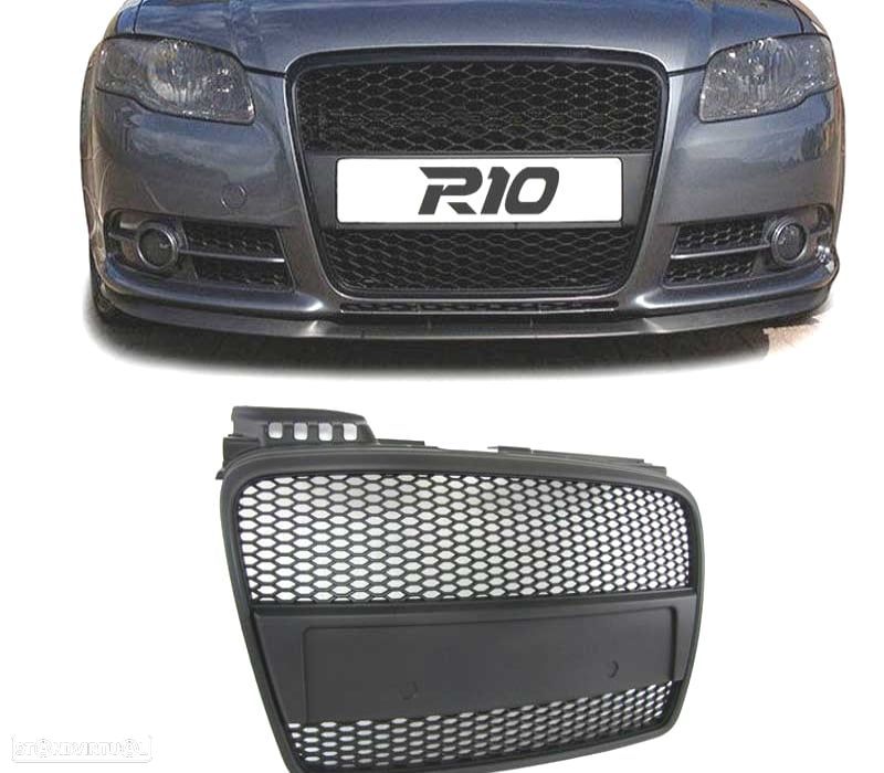 GRELHA FRONTAL COLMEIA AUDI A4 B7 04-08 PRETA - 1
