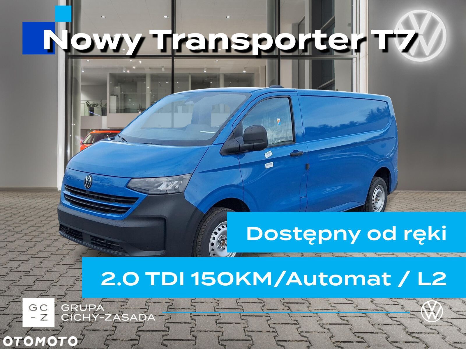 Volkswagen Transporter Furgon, 2,0TDI 150KM, 8-bieg. automatyczna, r.o ; 3500 mm - 1