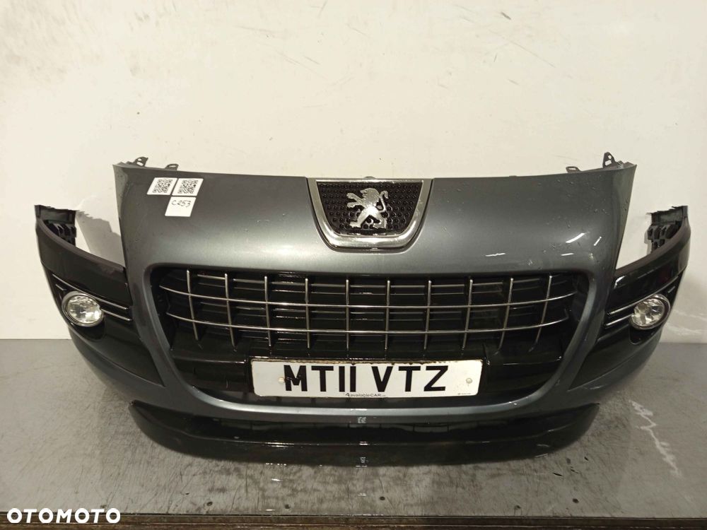 ^ ZDERZAK PRZÓD PRZEDNI PEUGEOT 3008 KTPD SZARY GRAFITOWY HALOGENY - 1