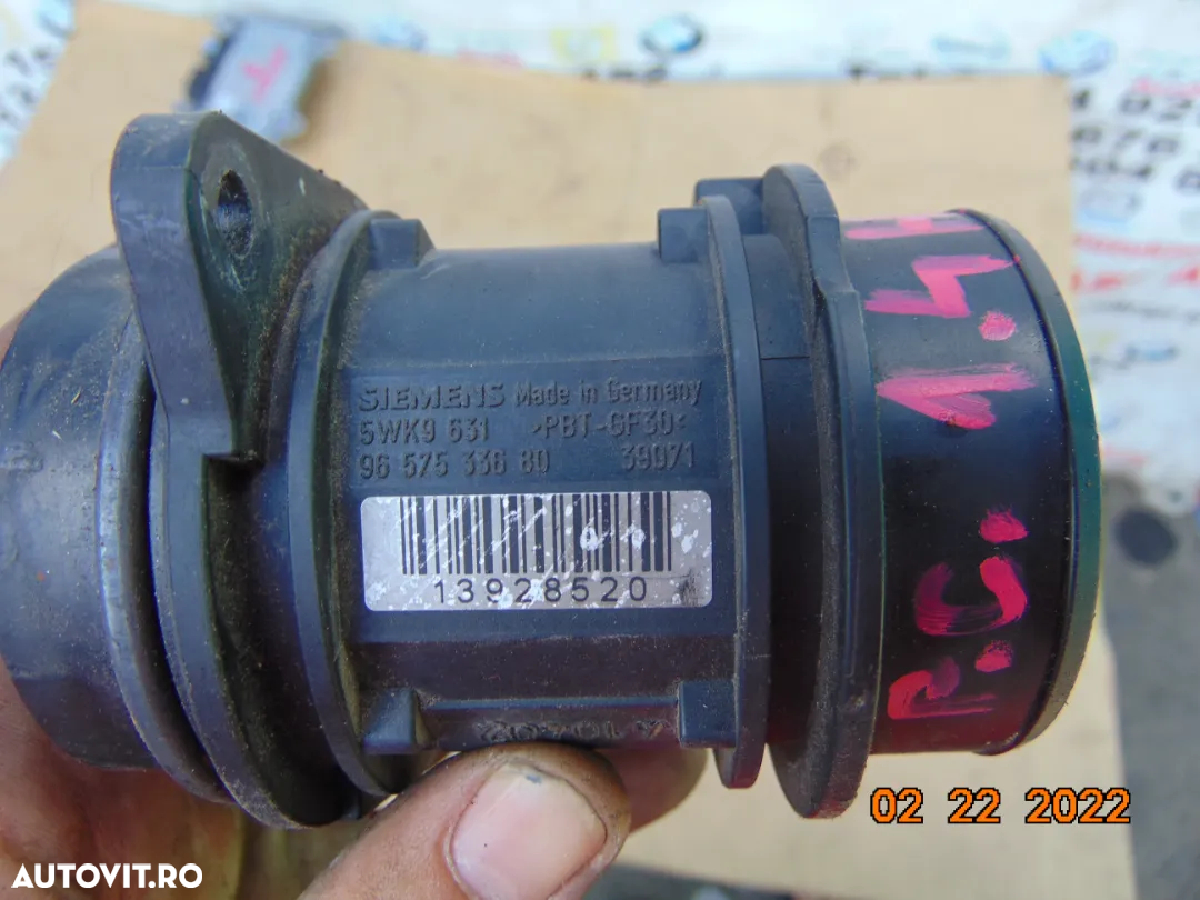 Debitmetru aer Peugeot 1.4hdi Citroen 1.4hdi c3 206 307 ford fiesta 1.4tdci mazda 2 - 3