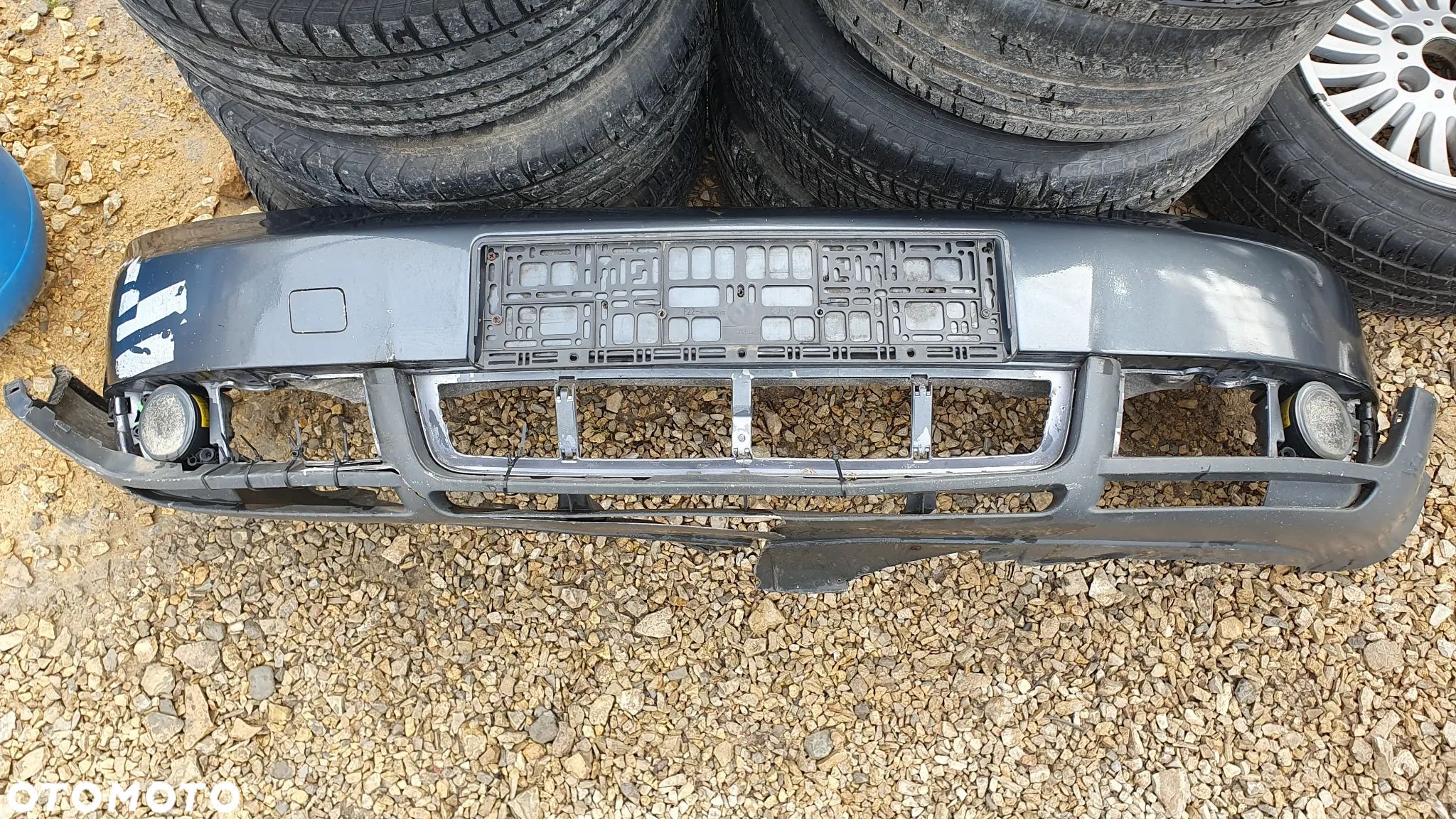 AUDI A4 B6 ZDERZAK PRZÓD PRZEDNI WZMOCNIENIE BELKA ŚLIZGI HALOGENY KLAKSONY - 1