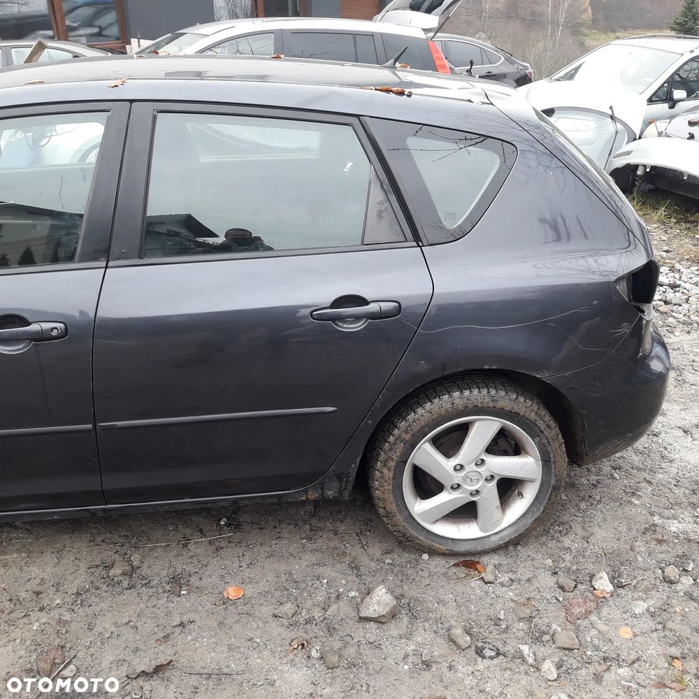 Mazda 3 BK 03-09 drzwi lewy tył tylne lewe szyba  w kolor 28b