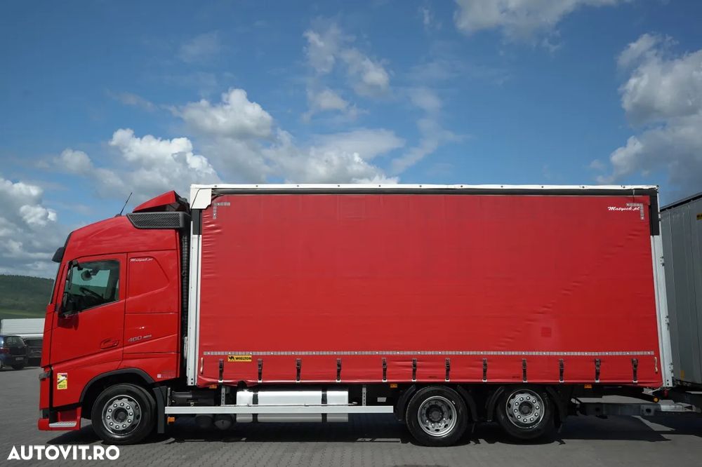 Volvo FH 460 / COMBINAȚIE TANDEM / 120 M3 / TRANSITION / I-SAVE / I-PARK COOL / DIRECȚIE CU RIDICARE A PUNTELOR / WIELTON / CORTINĂ ARMATĂ - 10