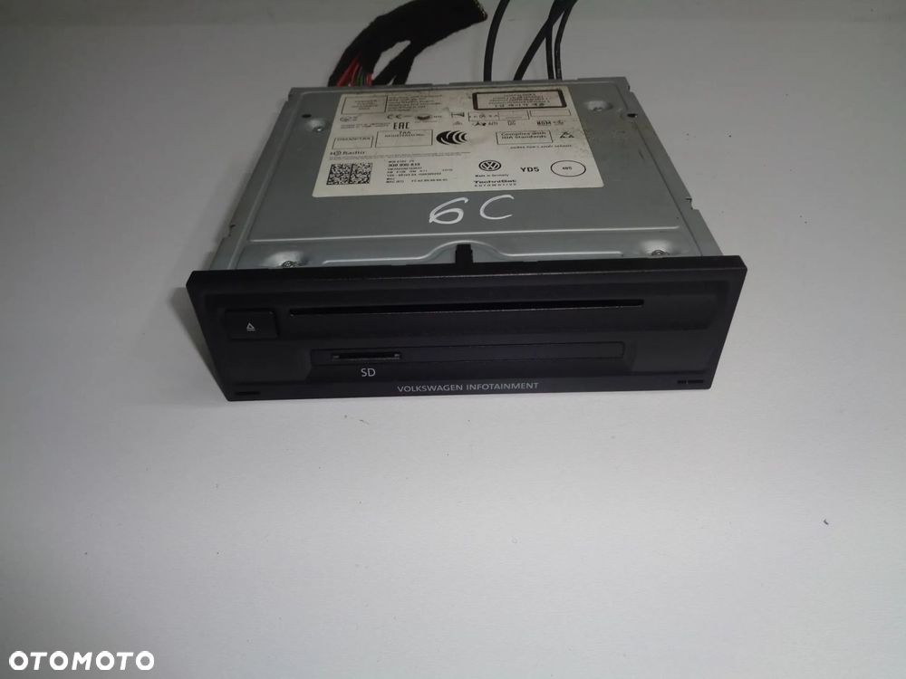 vw polo 6c czytnik kart sd multimedia radio 14r- - 1