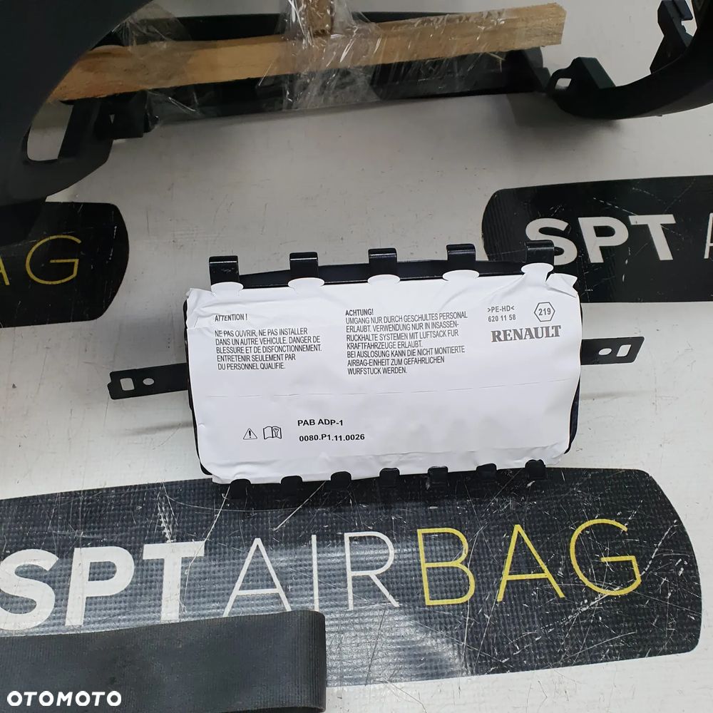 RENAULT CAPTUR I FAZA I DESKA ROZDZIELCZA KONSOLA KOKPIT PULPIT PODUSZKI AIRBAG AIR BAG PASY KIT SET - 9