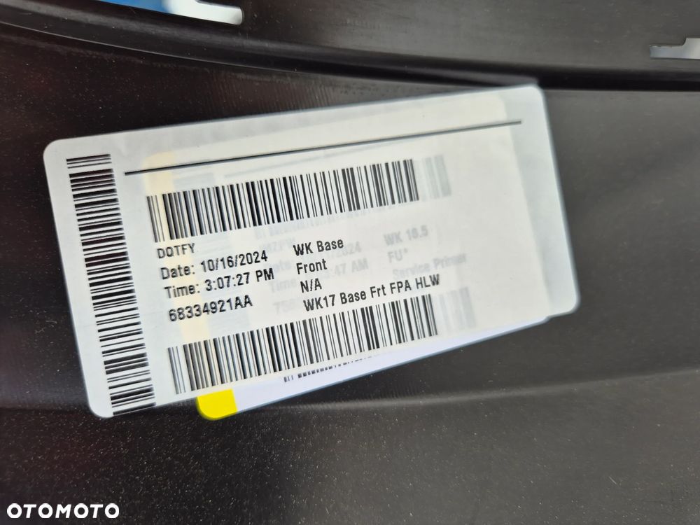 Zderzak przód przedni Jeep Grand Cherokee WK 17- 5X19TRMAA 68334921AA - 8