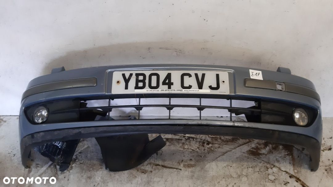 ) ZDERZAK PRZÓD PRZEDNI DO RENAULT LAGUNA II 2 HALOGENY SPRYSKIWACZE LAMP XENON TEF47 SZARY - 1