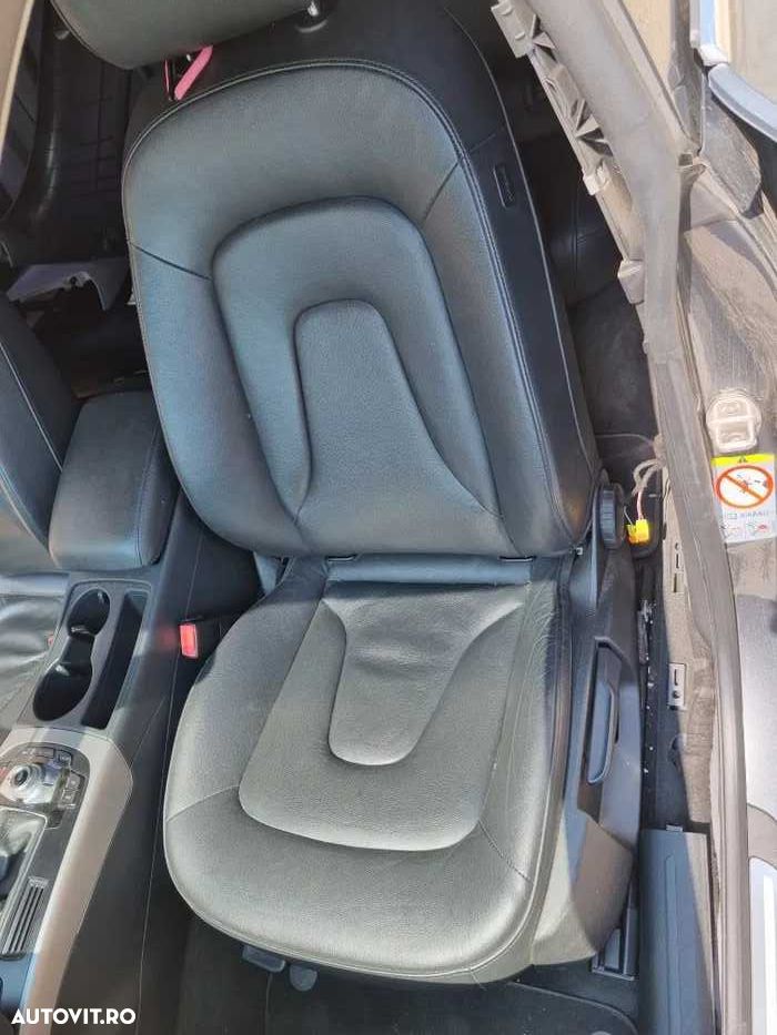 Interior scaune piele neagra Audi a5 8t cu incalzire - 2