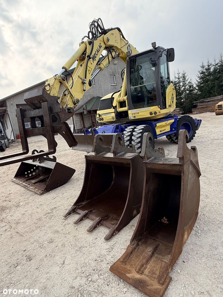 Mecalac Koparka 14 ton MECALAC 15 MWR koparko-ładowarka 3 łyżki widły 1 wł Centr.smarowanie Opony na BLIŹNIAKU 80%Camso ładowarka 714 12MTX 4x4 skrętne KLIMA kabina Premium silnik 146KM DEUTZ szybka 35km/h - 3