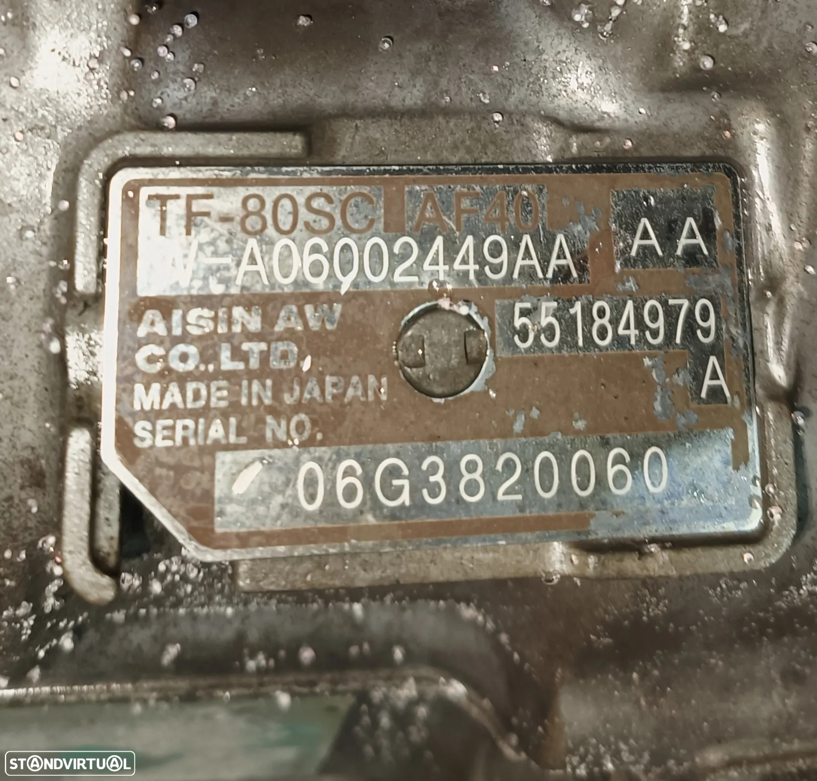 Caixa de velocidades automática Alfa Romeu 159 2.4 MJET, referência 55184979, TF-80SC AF40. - 2