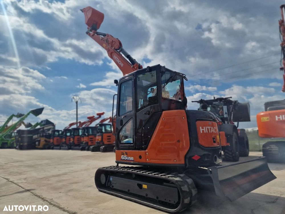 Hitachi ZX65, 6,5tone, 2025, NOU, 66.900 EUR+Tva, PROMOTIE CUPLA RAPIDA+3 CUPE NOI, Aer cond, Inst picon, Ad sapare 4,5m, latime 2m, inaltime 2,55m, posibilitate leasing 5 ani, SUPER PRET 66.900 EUR+Tva - 26