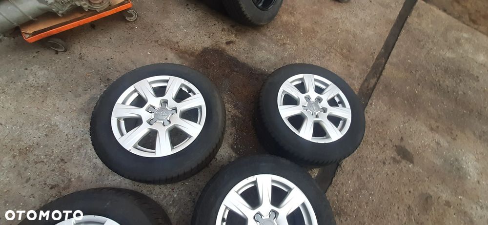 AULUFELGI 5X112 16 Cali  PLUS NOWE OPONY 225/55r16 95v KORMORAN AUDI VOLKSWAGEN 8K0601025A 7.5JX16H2 ET45 - 3