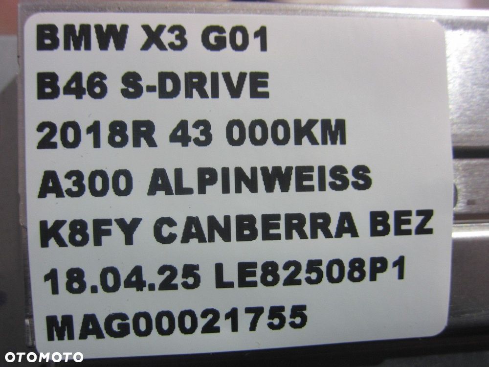 BMW X3 G01 X4 G02 RADIO NAWIGACJA CZYTNIK 5A06D80 8798039 8705963 8796382 - 9