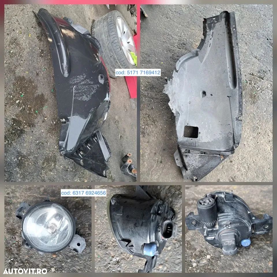 ornament ornamente trim trimuri roata semicerc suport flaps bara nara tubulatura admisie tub priza de aer st fata carenaj suport radiatoare grila trager proiector ceata telescoape originale bmw x5 x5 LCI x6 E70 E71 E72 - 5