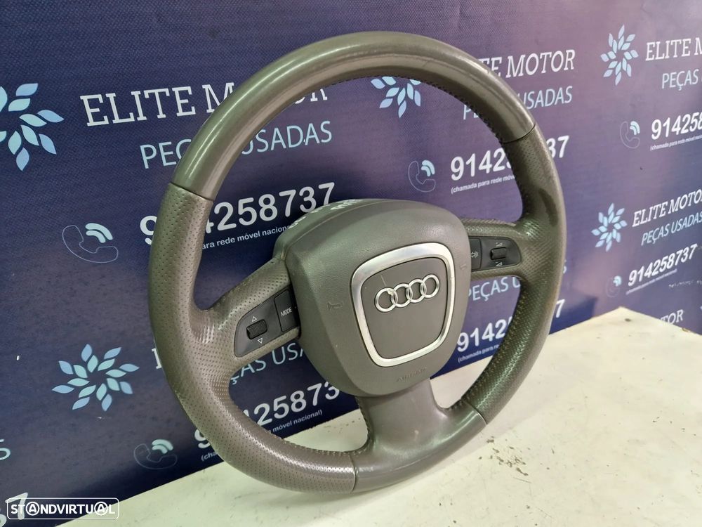 Volante usado pele AUDI A4 B7 3 BRAÇOS AIRBAG - 2
