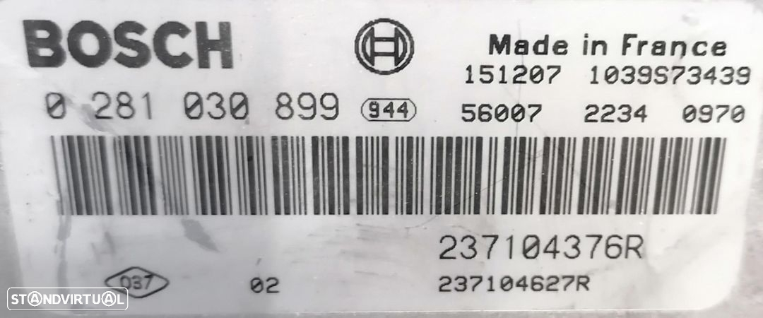 Centralina motor Renault Clio 4 1.5 DCI referência 237104376R, 0281030899, 237106319R, 0281032811 . - 2