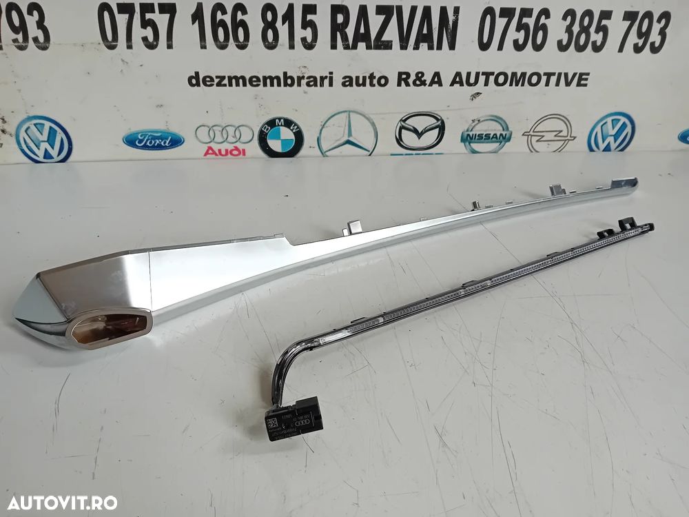 Ornament Trim Usa Stanga Fata Cu LED Lumini Ambientale Audi A6 4K C8 AN 2018-2024 - 5