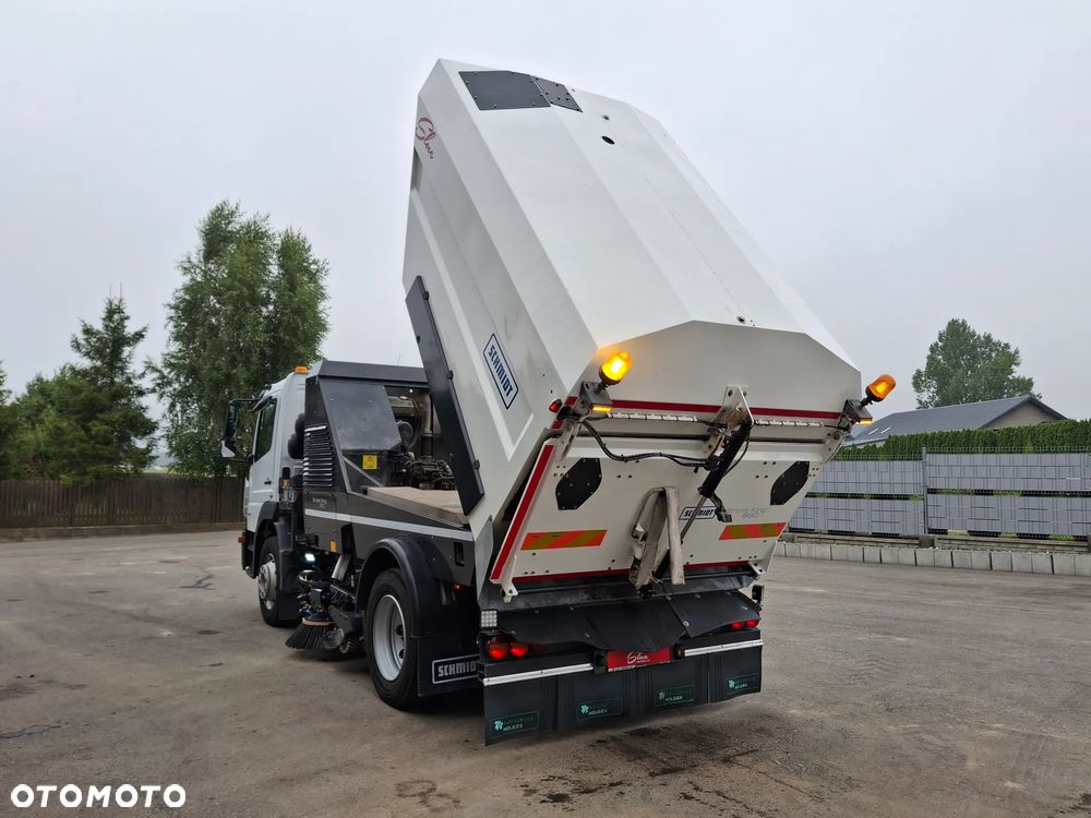Mercedes-Benz Atego 1523 Zamiatarka EURO 6 PM10 Schmidt Street King 660 2 Silniki Szczotki L/R Na Poduszkach Kamery Automatyczna Skrzynia Pojazd Specjalny - 9