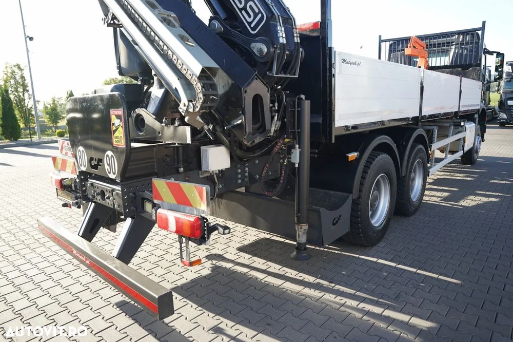 Mercedes-Benz AROCS 2636 / 6x4 / CAROSERIE BALANȚĂ - 6,8 M / MACARA FASSI F175A.2.23 / CAPACITATE MAXIMĂ DE RIDICARE: 5.100 KG / ROTATOARE / TELECOMANDĂ / PODEA RESISTENTĂ / TRANSMISIE AUTOMATĂ - 20