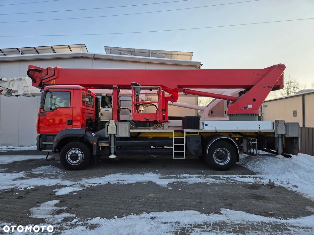 MAN TGM 18.280 4x4 BB - 45 m WUMAG Elevant Palfinger WT 450 Podnośnik koszowy zwyżka Ruthmann Multitel terenowy - 2