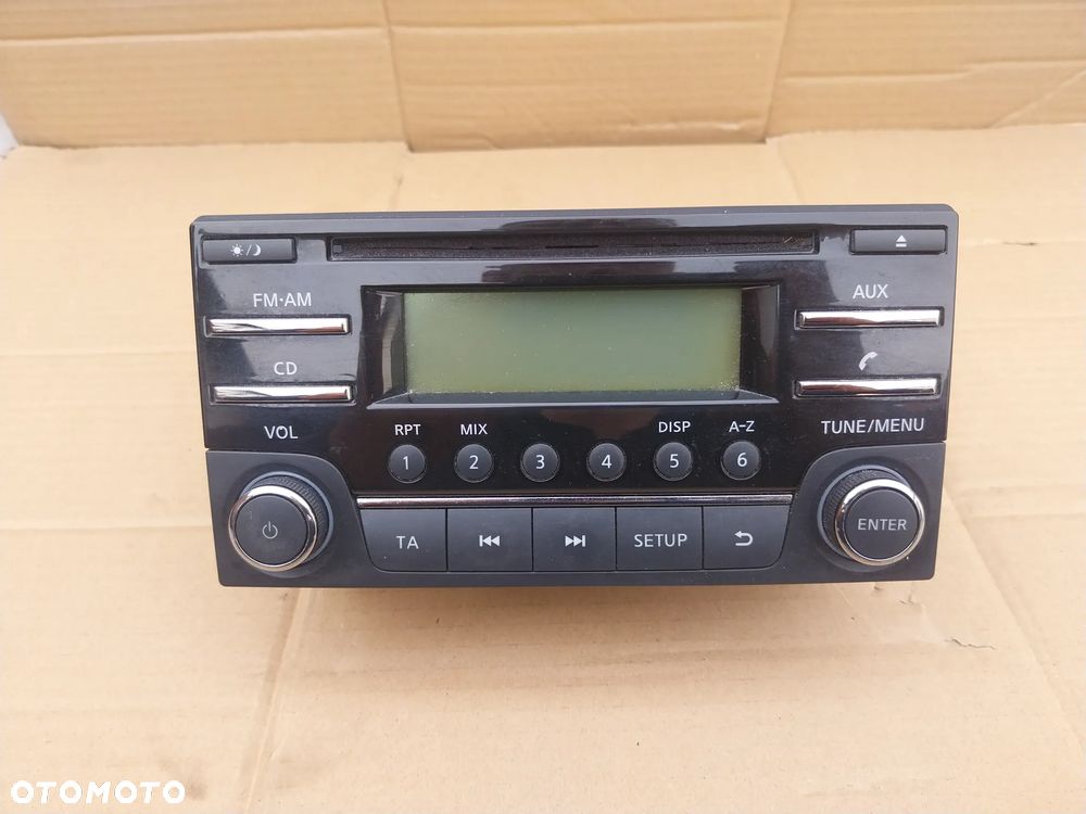 Radio fabryczne  CD AUX Nissan Note II E12 281853VV1A wraz z kodem - 5