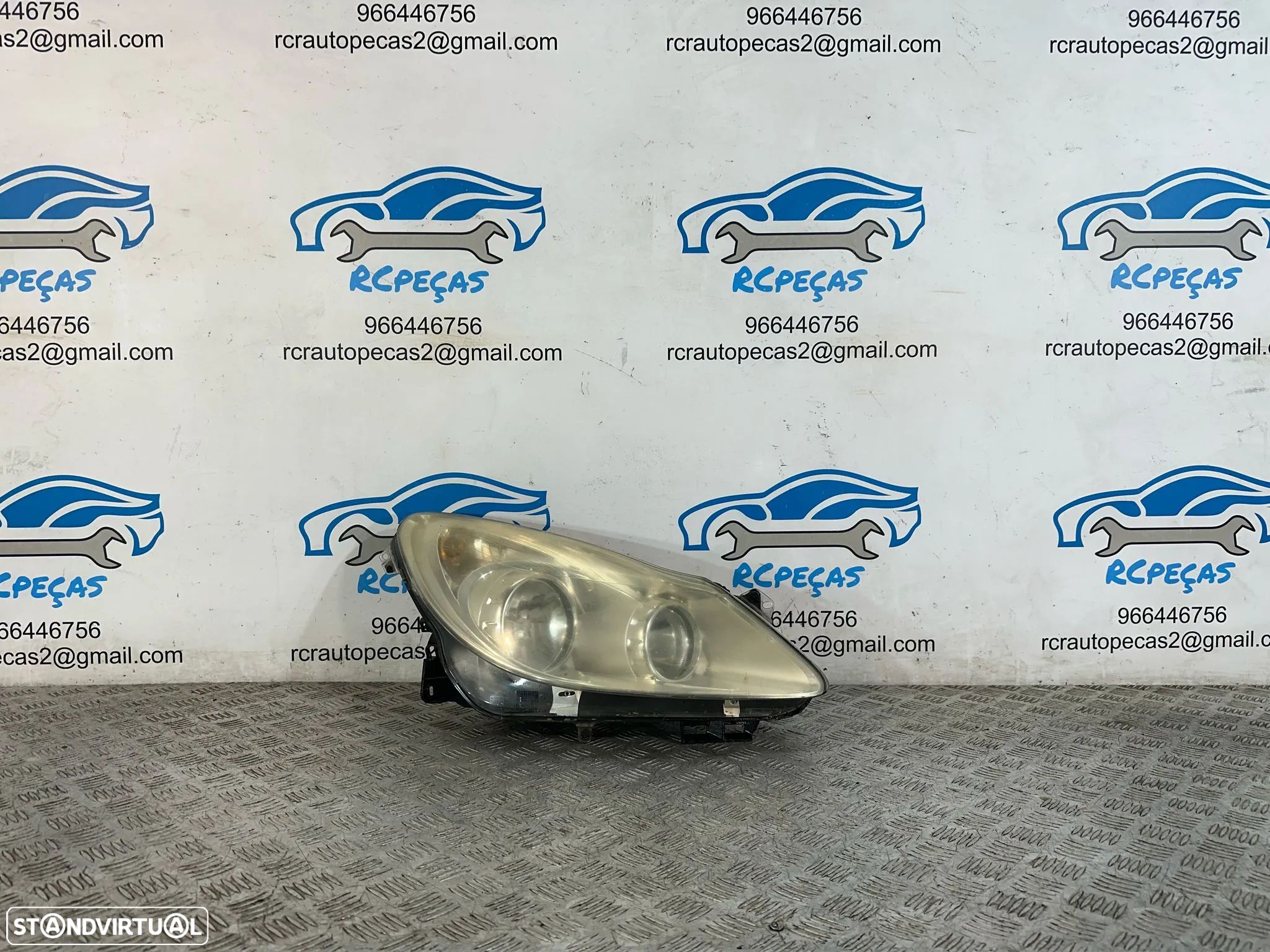 .Otica Farol Direita Original Halogénio 13186384 Valeo GM Opel Corsa D 2006 - 2010 - 1