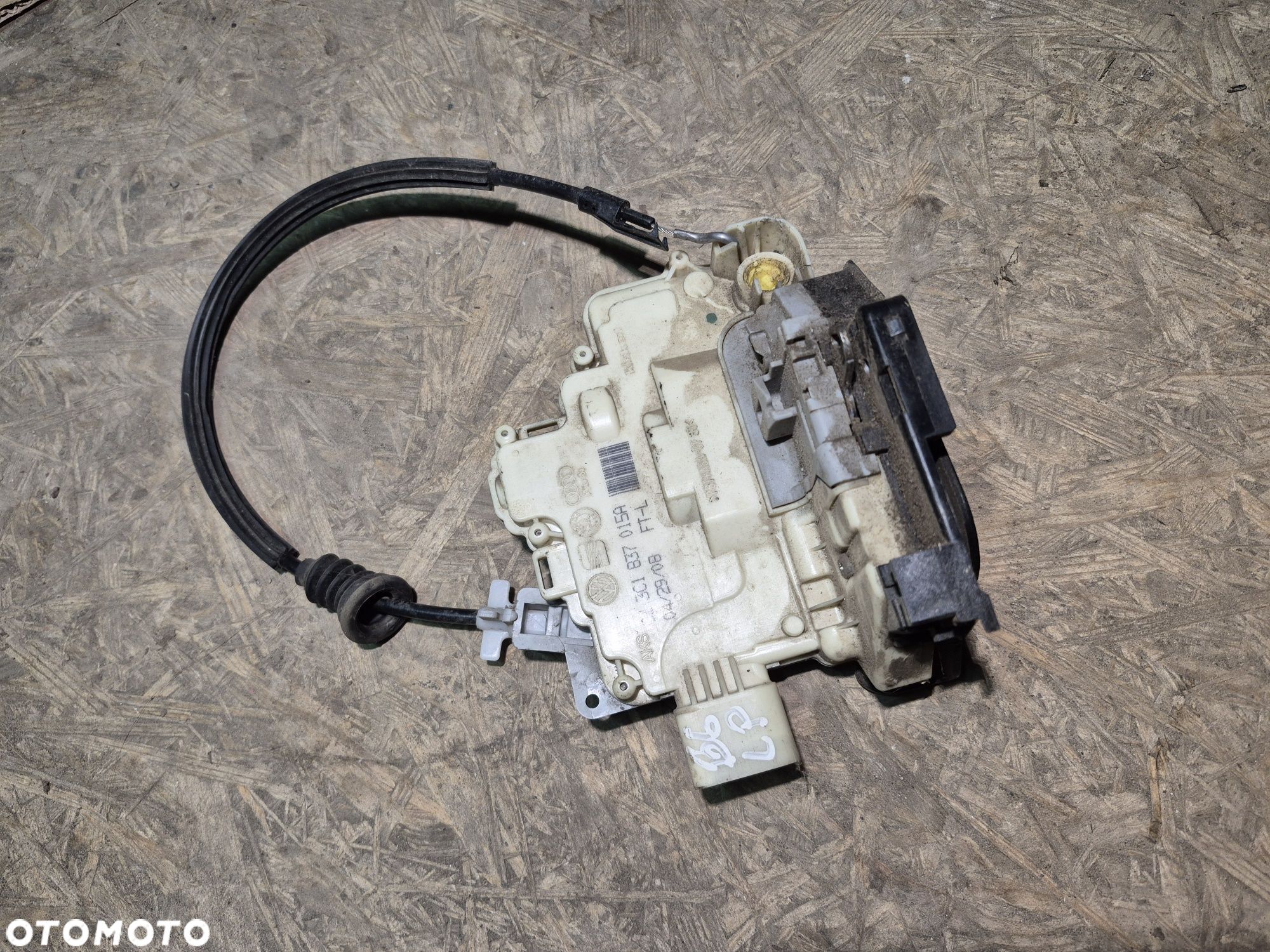 Zamek oryginalny vw passat b6 lewy przód przedni kierowcy 9pin linka - 1