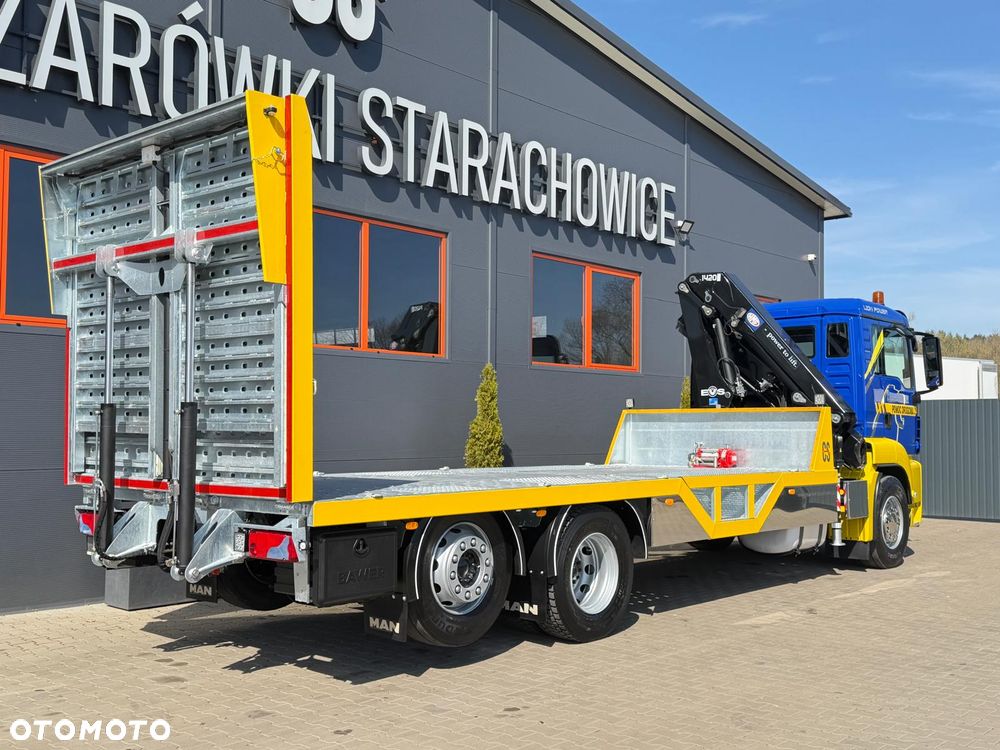 MAN TGS TGX 26.360 E5 laweta uniwersalna + Dźwig HDS HMF 1420 K2 / pomoc drogowa / kran krane dzwig hds żuraw - 22
