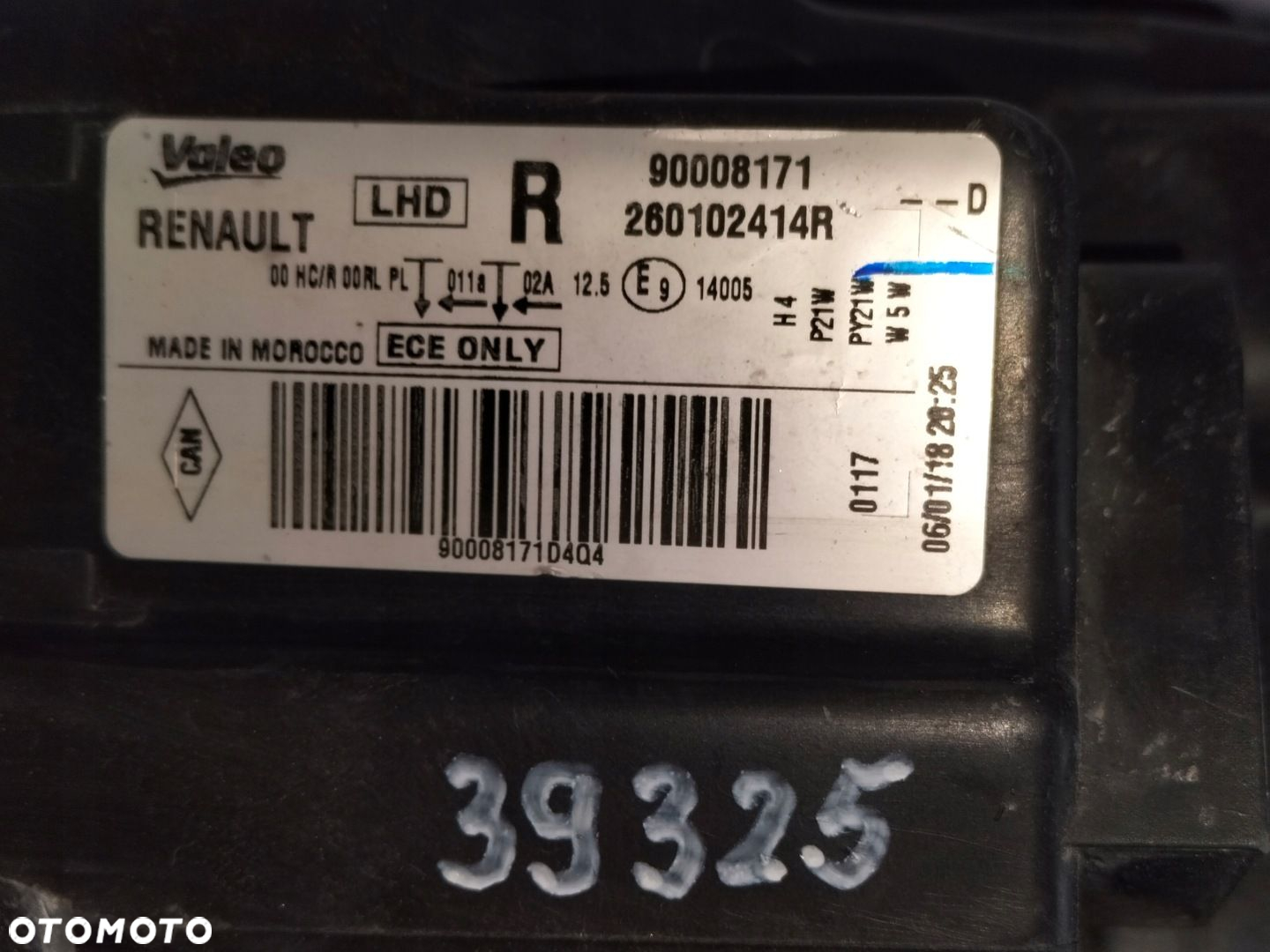 Lampa przednia reflektor prawa DACIA LODGY DOKKER 12- - 7