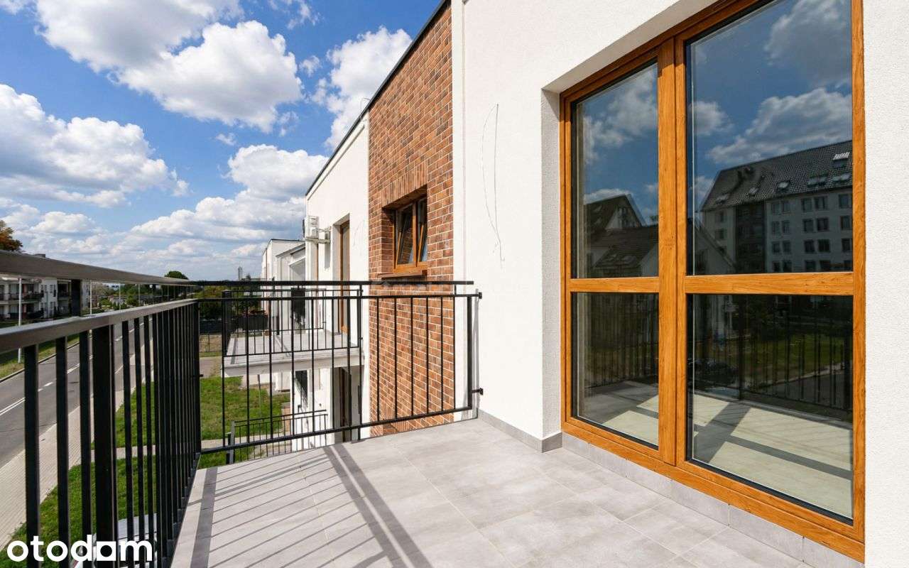 Nowe 2 pokoje na ostatnim piętrze - taras 7,40 m²