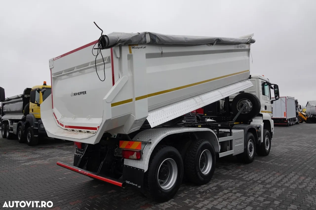 MAN TGS 41.460 / 8x8 / BASCULANTE SPATE / MANUAL / KH-KIPPER / EURO 6 / 2019 / CONTRACTUL DE SERVICE - 3