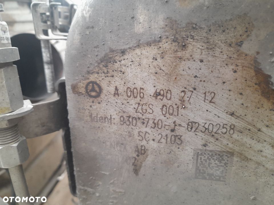 Tłumik wydech DPF katalizator Mercedes Actros MP4 - 5