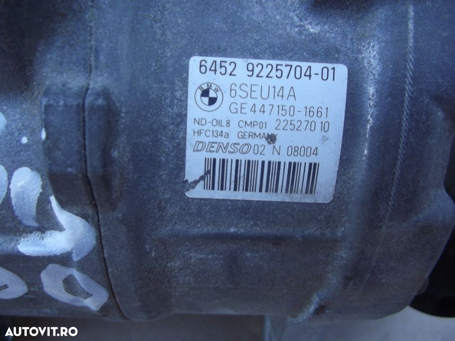 Compresor clima BMW X3 F25 motor 2.0 F20 F21 F30 F31 F32 F34 E90 - 2