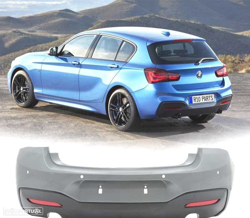 PÁRA-CHOQUES TRASEIRO BMW F20 F21 LCI 15- LOOK M PDC - 1