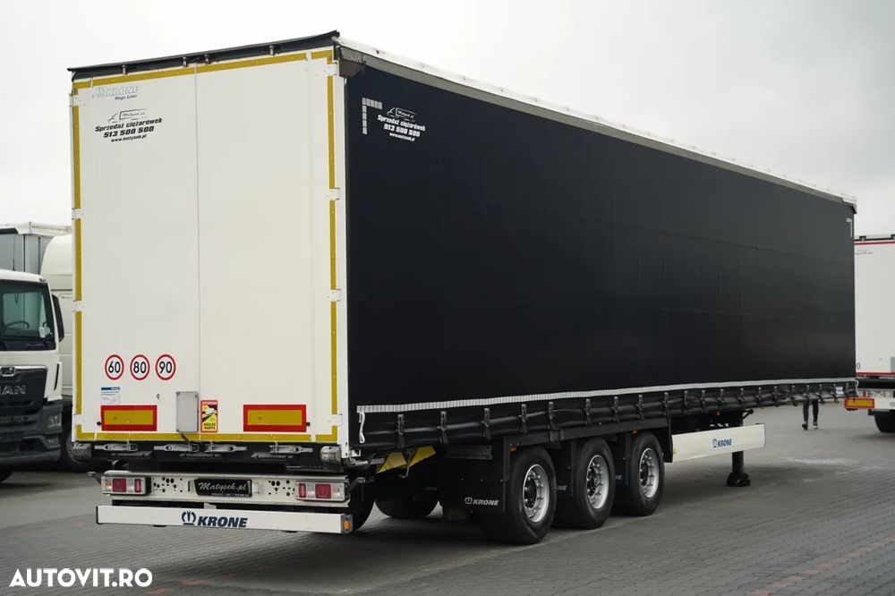 Krone Semiremorcă cu prelată culisantă / Mega / Plafon liftabil / Axa liftabilă / - 6