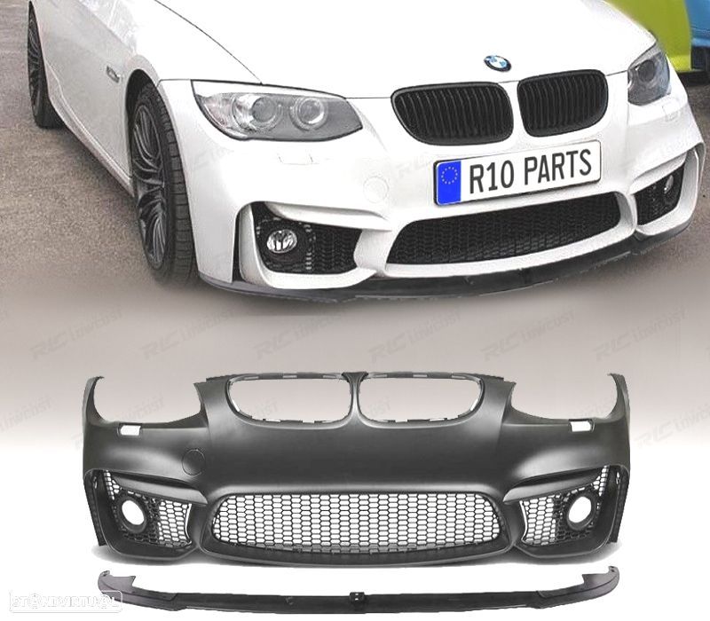 PARA-CHOQUES FRONTAL BMW E92 E93 06-10 LOOK M4 + SPOILER LIP - 1