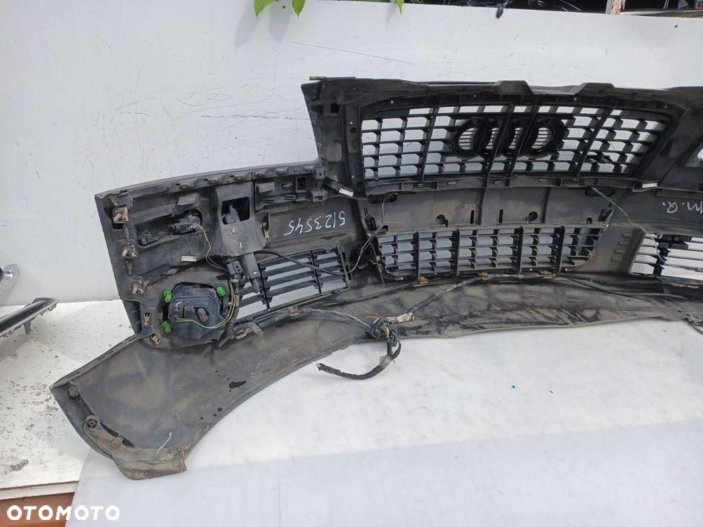 ZDERZAK PRZÓD PRZEDNI AUDI A8 D3 LIFT CZARNY PDC SPRYSKI 4E0807437AA - 10