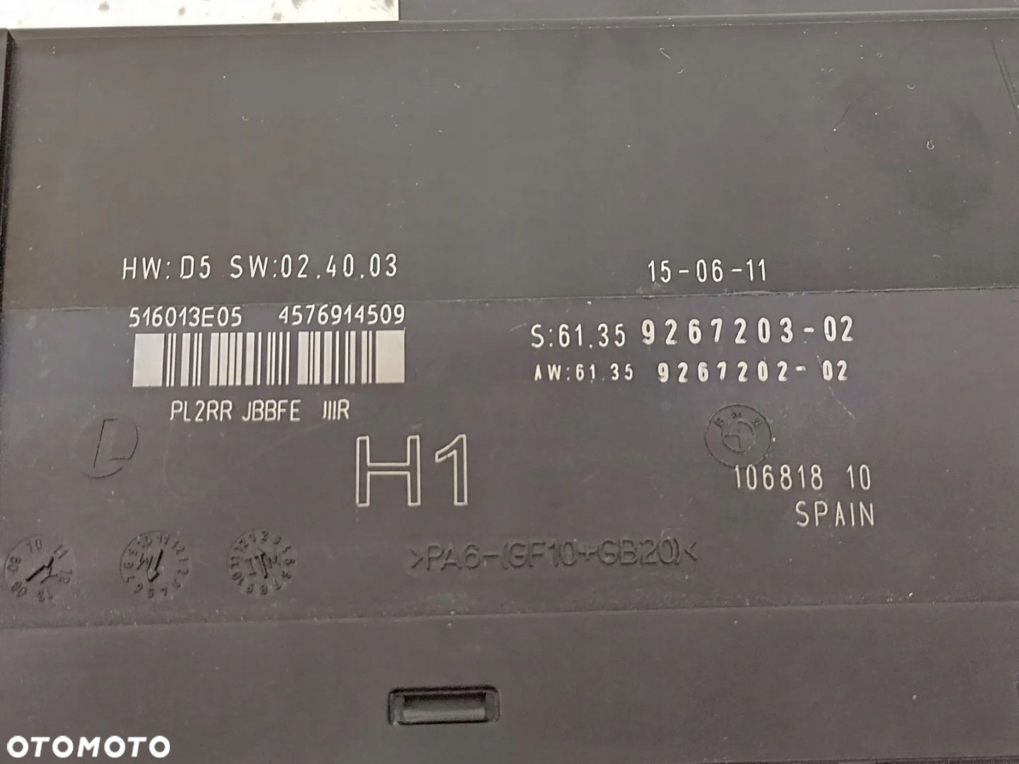 BMW 3 E90 E91 LIFT MODUŁ KOMFORTU ŚWIATEŁ 9267203 ORYG - 7