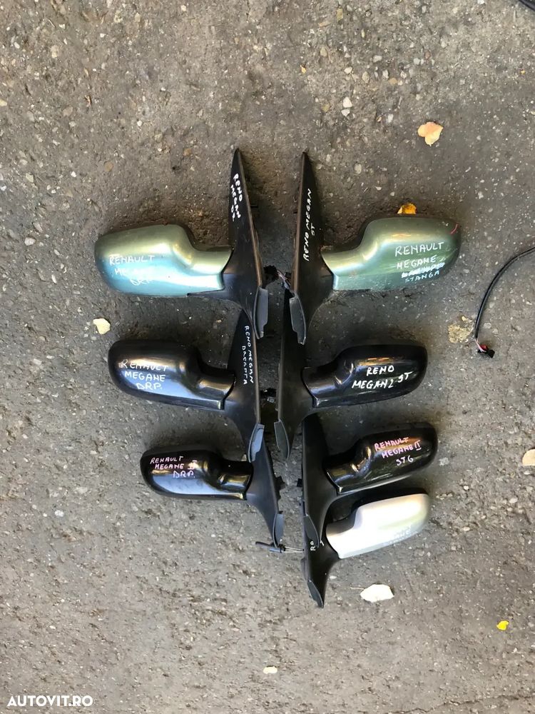 Oglinda stanga/Oglinda dreapta Renault Megane II verde albastru gri negru - 1