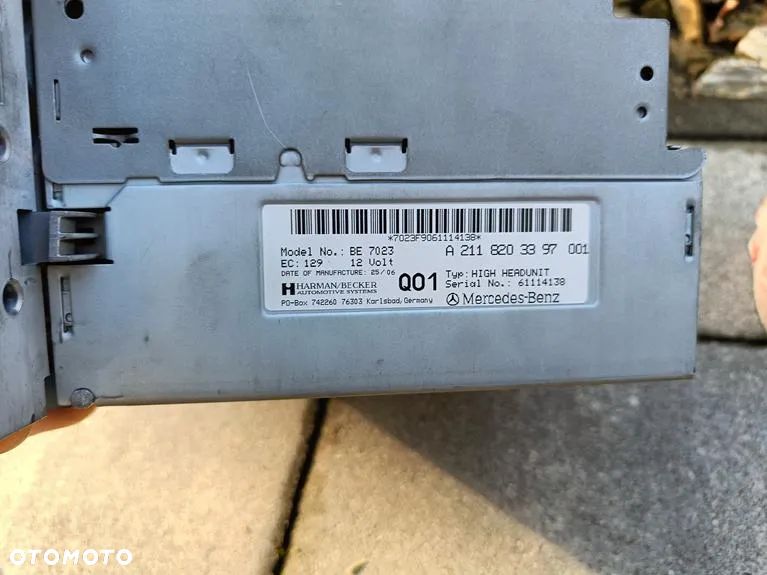 MERCEDES W211 W219 NAVI radio COMAND Igła NTG1 Fakra BE 7023 - 10
