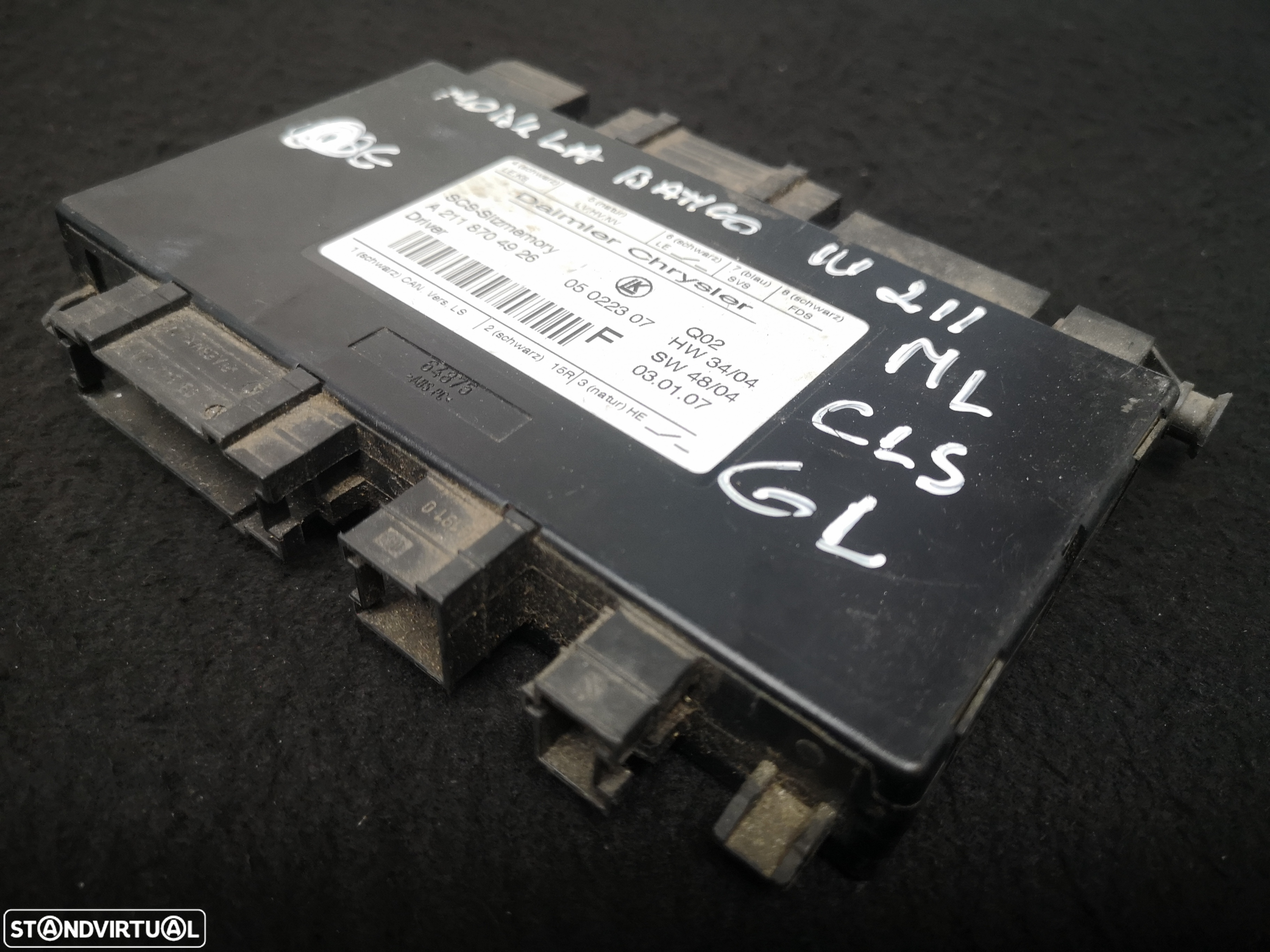 Centralina modulo  de banco  Mercedes w211 w164 ML GL R Class e 2006-2009 (2x no estoque) - 2