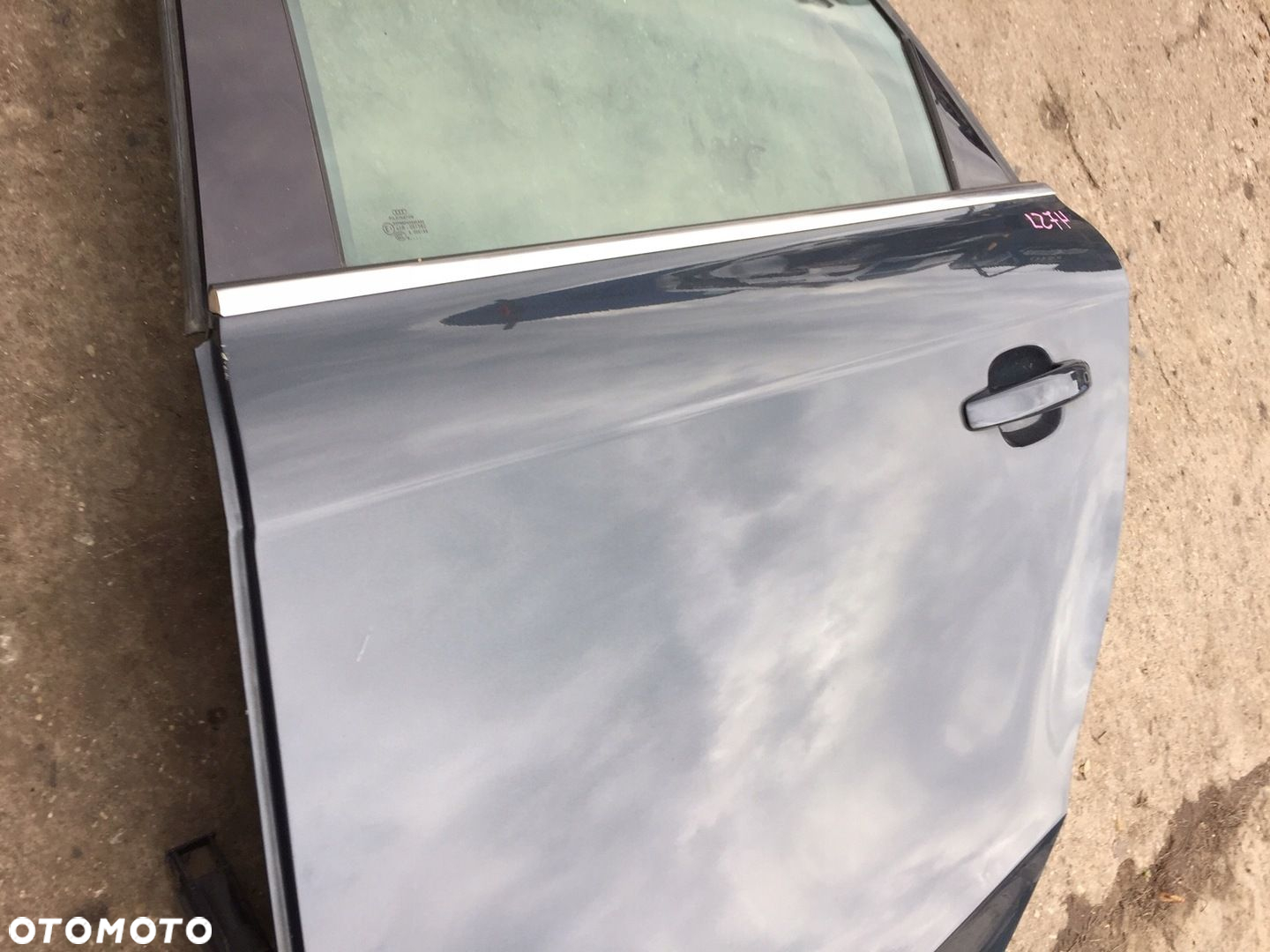 AUDI A4 B8 SEDAN DRZWI LEWE TYLNE TYŁ LZ7H SZARE - 3