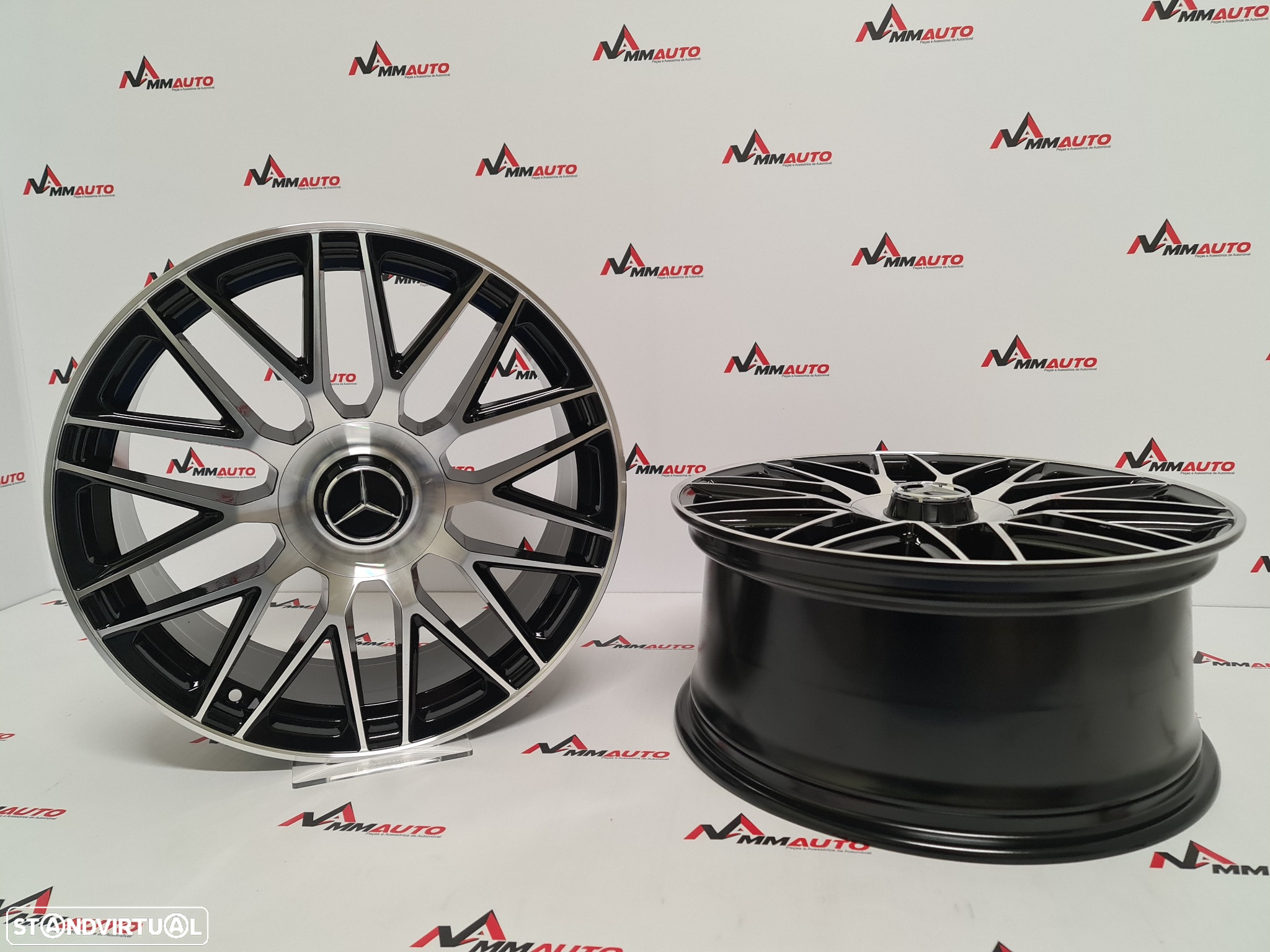 Jantes Mercedes C63S AMG Preto Polido 19 - 3