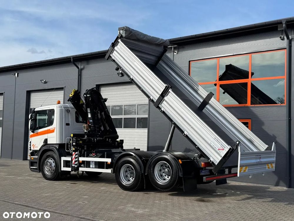 Scania Scania Scania P R 270 / 6x2 / 6x4 / wywrotka 3-S + HDS / stare tacho / żuraw , dzwig , kran , Krane - 20