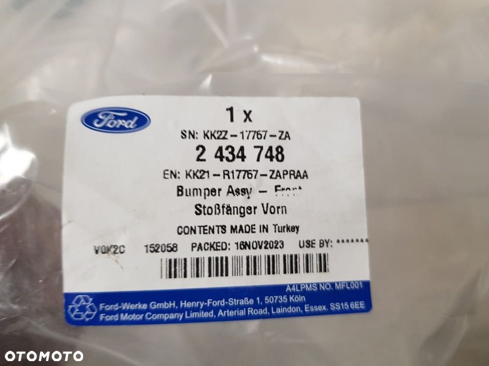 FABRYCZNIE NOWY ORYGINALNY SPOILER ZDERZAK PRZEDNI PRZÓD FORD TRANSIT CUSTOM LIFT 4xPDC 17-22 - 11